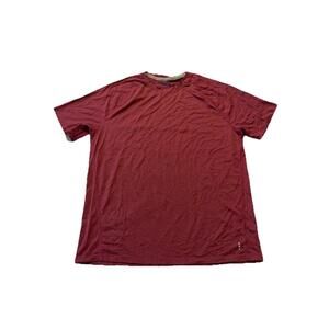 Smartwool Shirt Tee Size L Burgundy Merino Sport 150 Wool Blend Performance H78